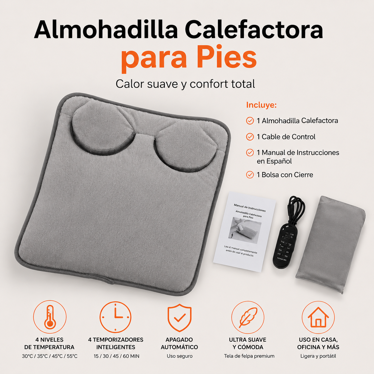 Calentador Eléctrico Premium para Pies