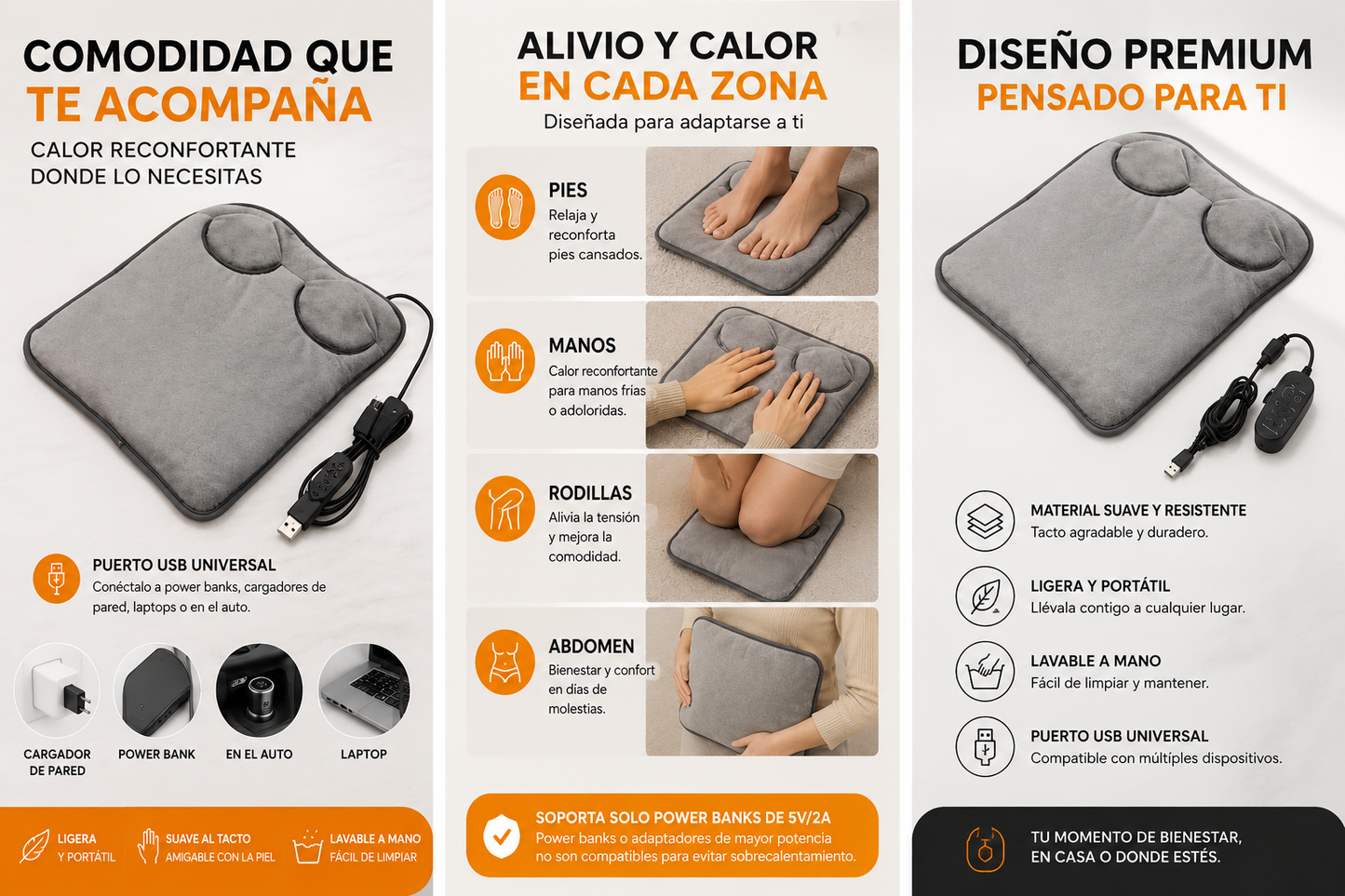 Calentador Eléctrico Premium para Pies
